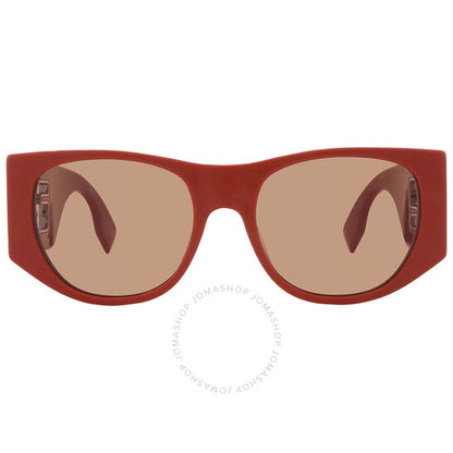 نظارة شمسية نسائية من فندي، بتصميم نافيجيتور بني