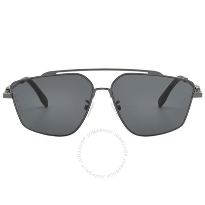 نظارة شمسية فندي نافيجيتور للرجال باللون الرمادي الداكن