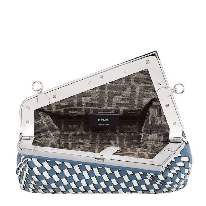 Detachable Strap Hand Woven Clutch