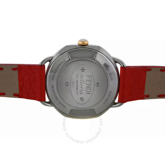 ساعة فندي سيليريا كوارتز بمينا بيضاء للنساء