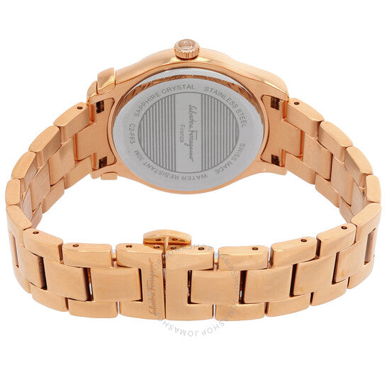 ساعة فيراغامو 1898 كوارتز نسائية بمينا فضي