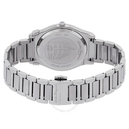 ساعة فيراغامو 1898 للرجال رفيعة من الكوارتز بمينا زرقاء