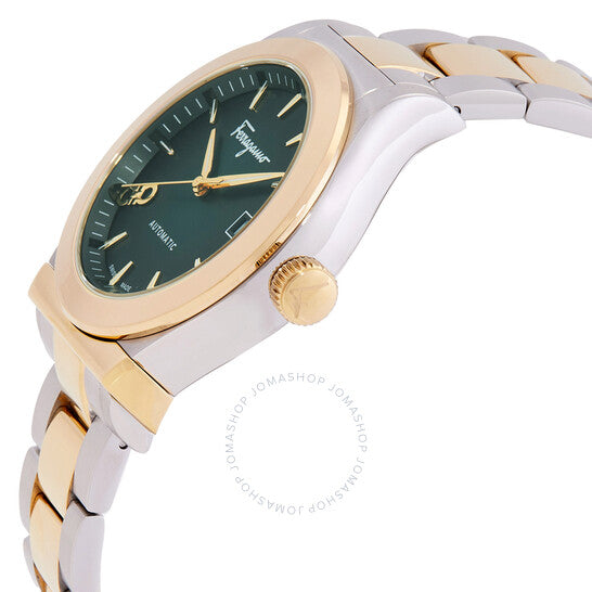 ساعة فيراغامو 1927 أوتوماتيكية للرجال بمينا أخضر