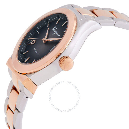 ساعة فيراغامو 1927 أوتوماتيكية للرجال بمينا رمادي