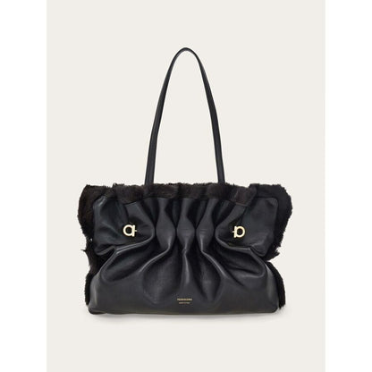 Black Calf Leather Bag