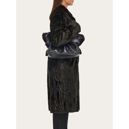 Black Calf Leather Bag