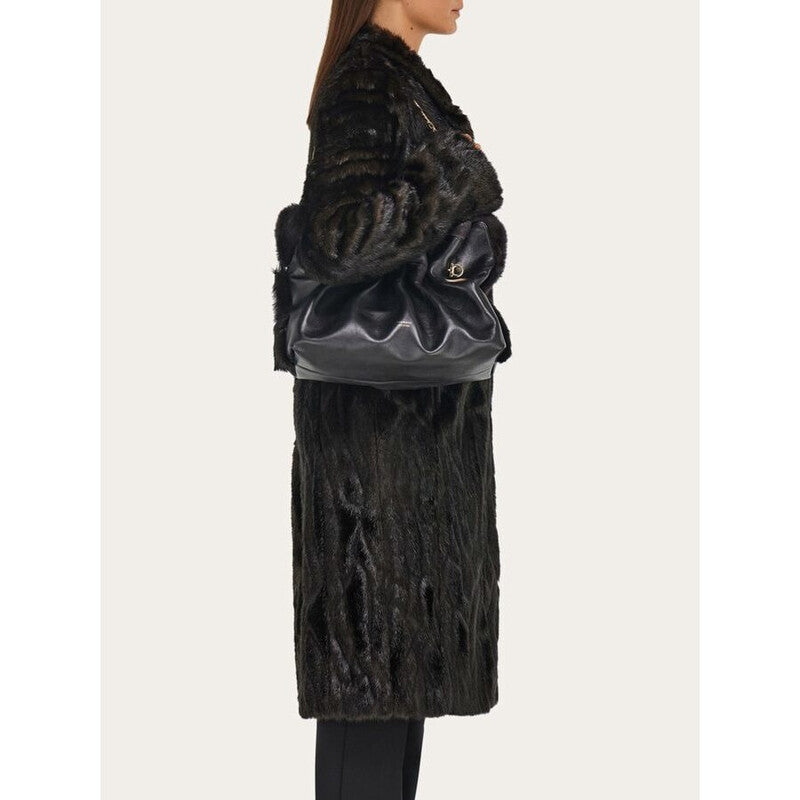 Black Calf Leather Bag