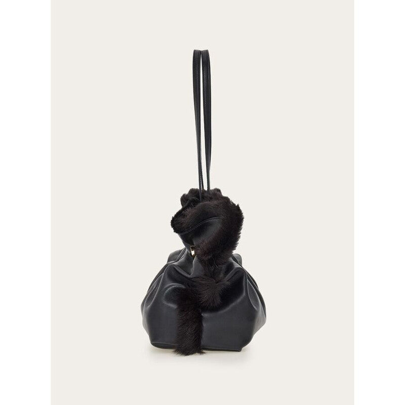 Black Calf Leather Bag