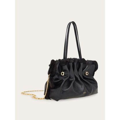Black Calf Leather Bag
