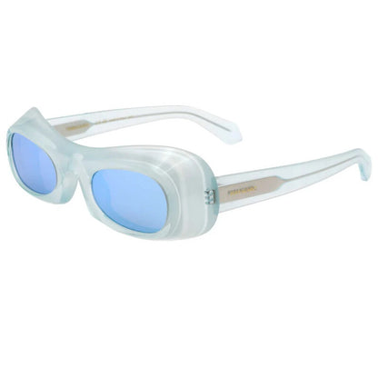 Blue Flash Irregular Ladies Sunglasses
