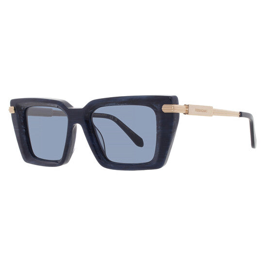 Blue Rectangular Ladies Sunglasses