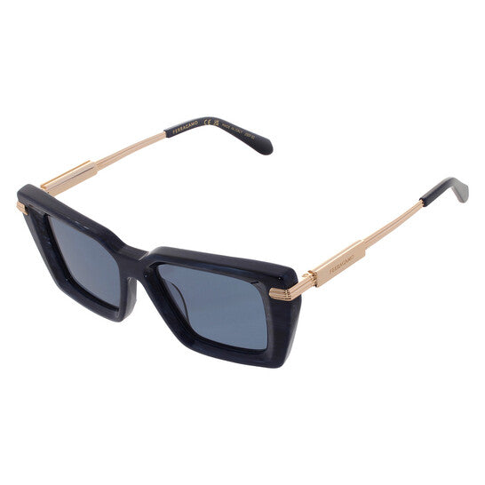 Blue Rectangular Ladies Sunglasses
