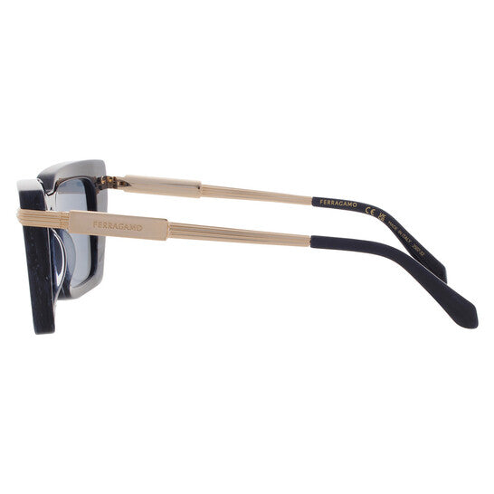 Blue Rectangular Ladies Sunglasses