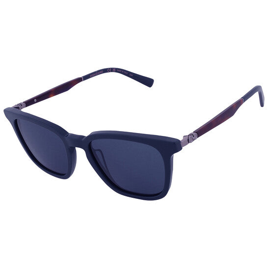 Blue Rectangular Men's Sunglasses