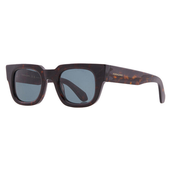 Blue Rectangular Men's Sunglasses