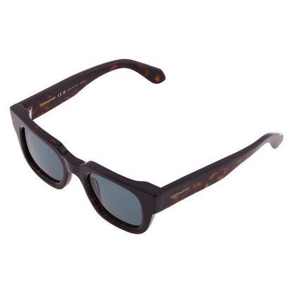 Blue Rectangular Men's Sunglasses