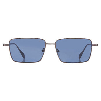 Blue Rectangular Men's Sunglasses