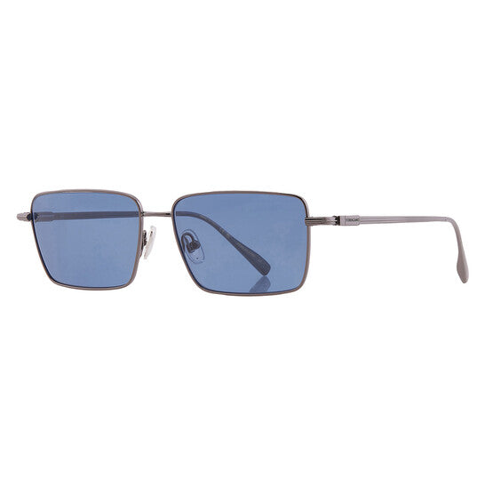 Blue Rectangular Men's Sunglasses