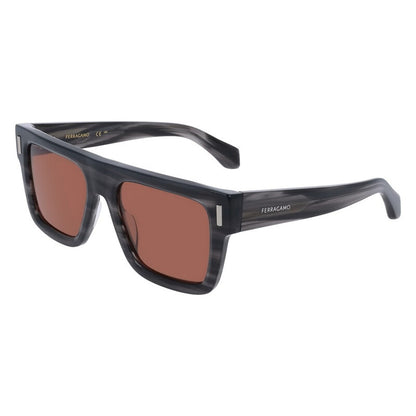 Brown Browline Men's Sunglasses