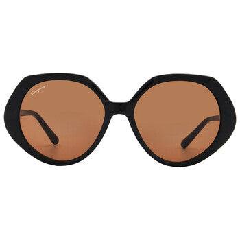 Brown Geometric Ladies Sunglasses