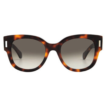 Brown Gradient Oval Ladies Sunglasses
