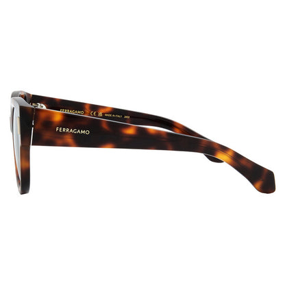 Brown Gradient Oval Ladies Sunglasses