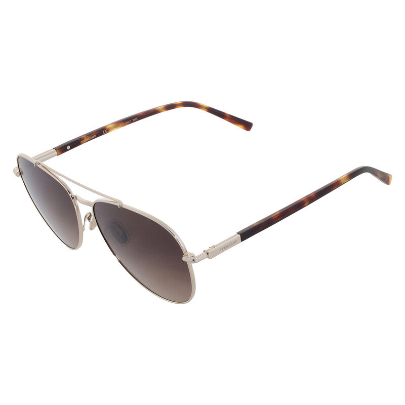 Brown Gradient Pilot Men's Sunglasses