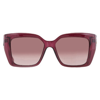Brown Gradient Rectangular Ladies Sunglasses