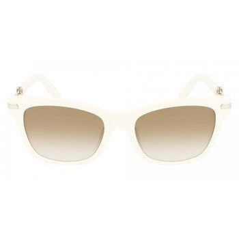Brown Gradient Rectangular Ladies Sunglasses