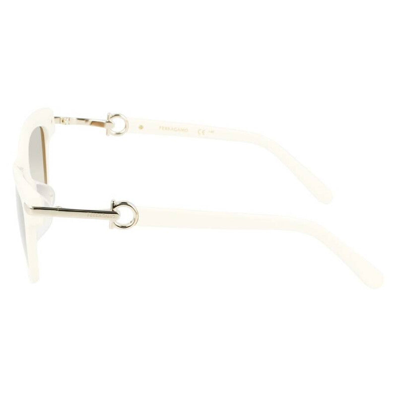 Brown Gradient Rectangular Ladies Sunglasses