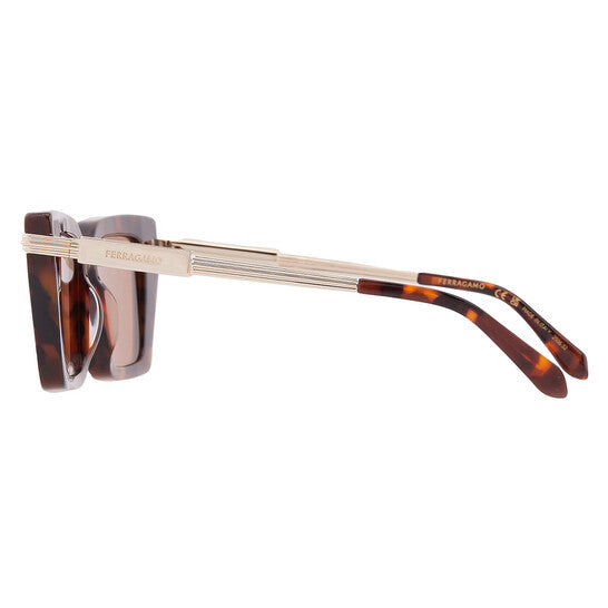Brown Rectangular Ladies Sunglasses