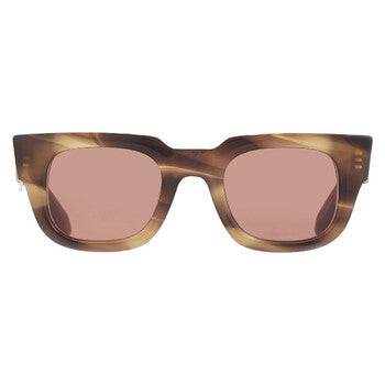 Brown Rectangular Men's Sunglasses