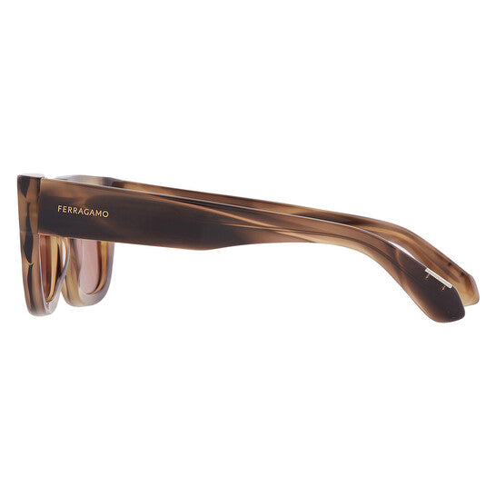 Brown Rectangular Men's Sunglasses