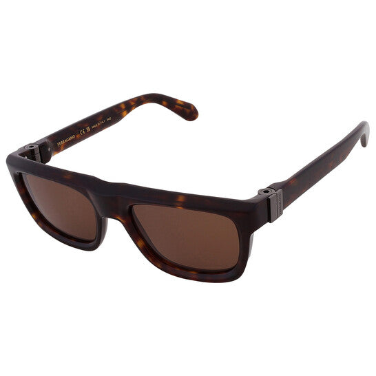 Brown Square Men's Sunglasses
