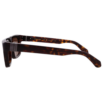 Brown Square Men's Sunglasses