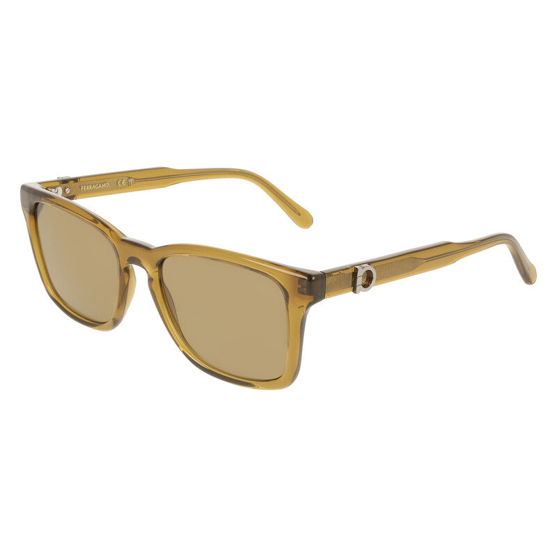 Brown Square Men's Sunglasses