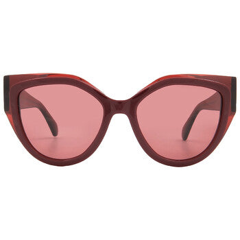 Burgundy Cat Eye Ladies Sunglasses