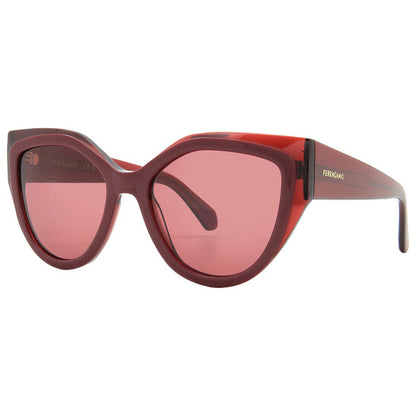 Burgundy Cat Eye Ladies Sunglasses