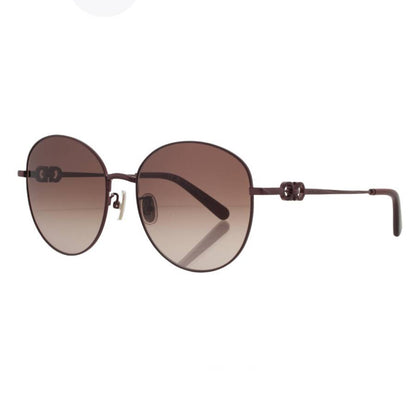Burgundy Gradient Oval Ladies Sunglasses