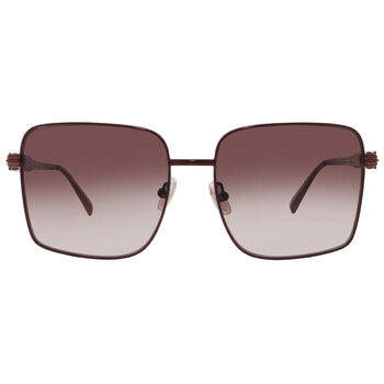 Burgundy Gradient Square Ladies Sunglasses