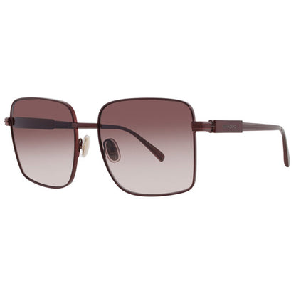 Burgundy Gradient Square Ladies Sunglasses