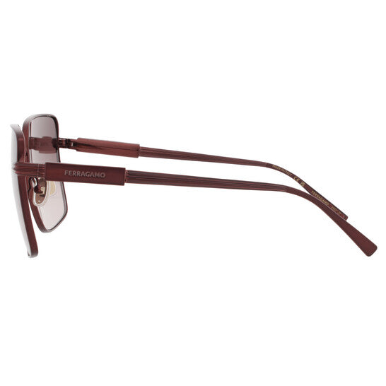 Burgundy Gradient Square Ladies Sunglasses