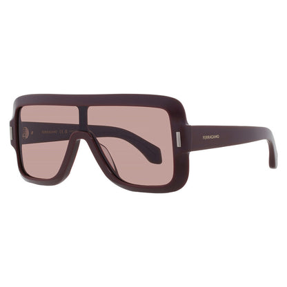 Burgundy Shield Ladies Sunglasses