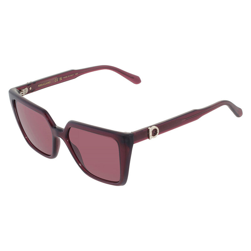 Burgundy Square Ladies Sunglasses