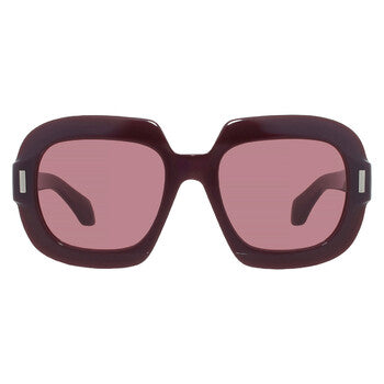 Burgundy Square Ladies Sunglasses
