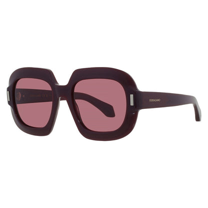 Burgundy Square Ladies Sunglasses