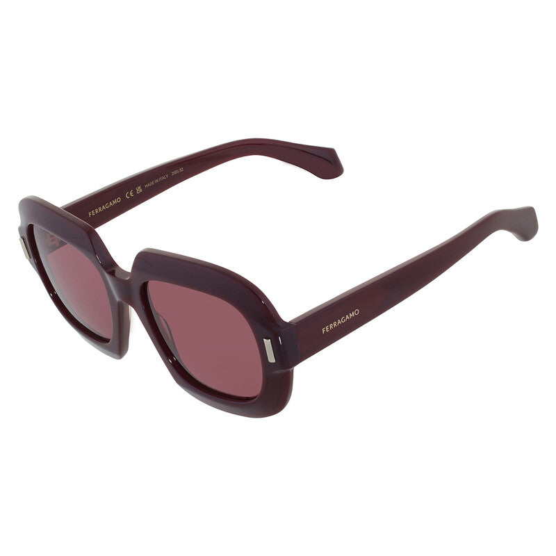Burgundy Square Ladies Sunglasses