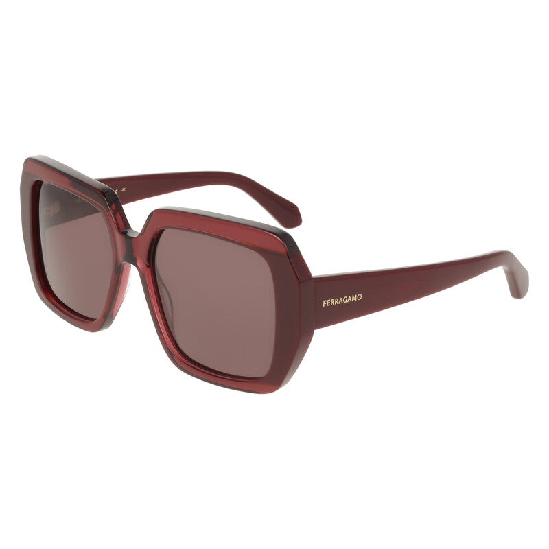 Burgundy Square Ladies Sunglasses