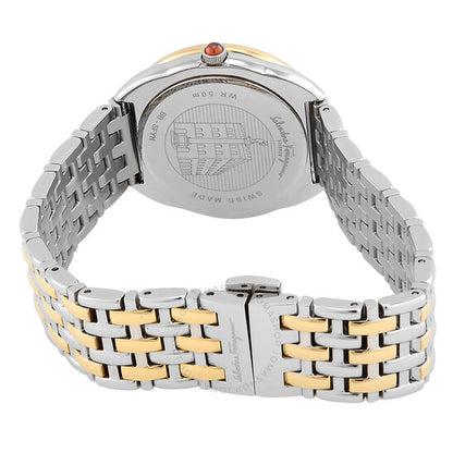 ساعة فيراغامو النسائية المصنوعة من كريستال كوارتز كوير