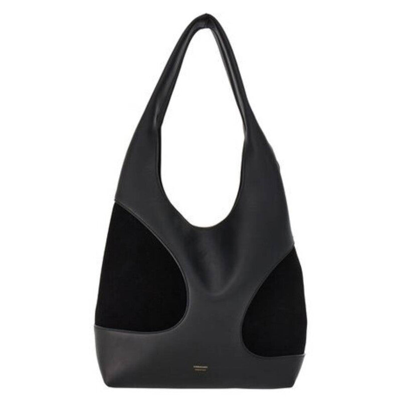 Cut-Out Detailing Hobo Bag in Black